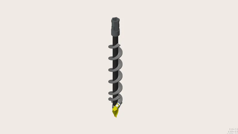 AUGER BIT, 6" x 4'