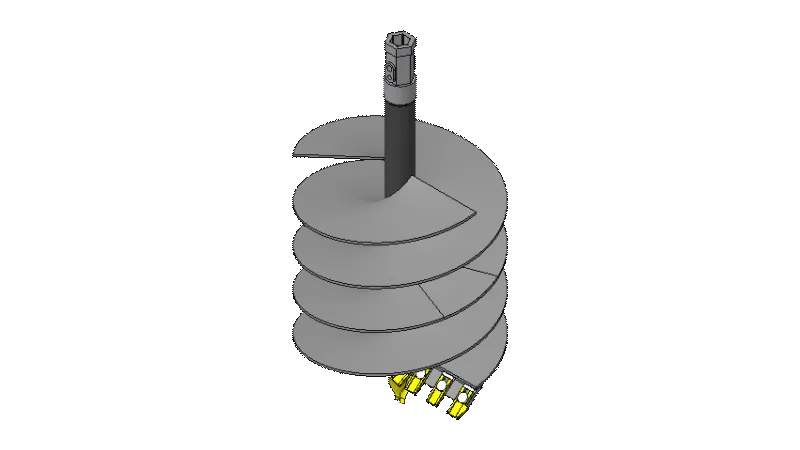 AUGER BIT, 24"X4'