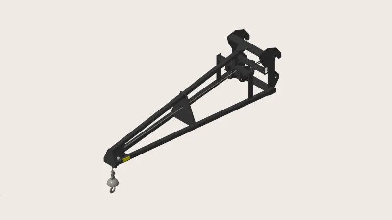 TRUSS BOOM, 12' W/ WINCH