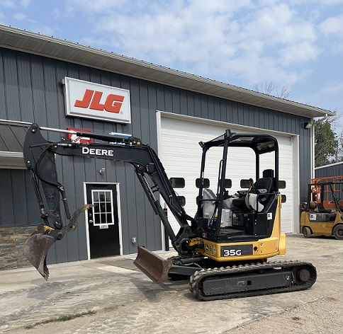 John Deer 35G Excavator side John Deer 35G Excavator side