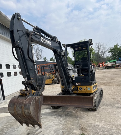 John Deer 35G Excavator front John Deer 35G Excavator front