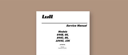 Telehandler Service Manuals